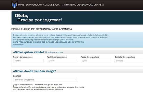 La Agencia Antidrogas capacitará sobre el uso del sistema web de denuncia anónima