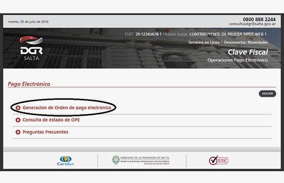 DGR informa sobre los medios electrónicos de pago para abonar impuestos provinciales
