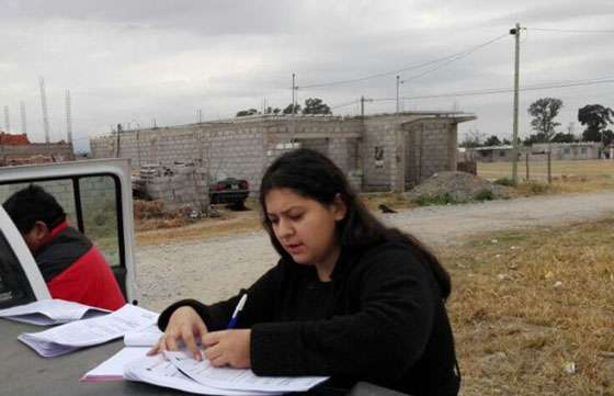 Tierra y Hábitat realiza un relevamiento en el loteo Santa Mónica
