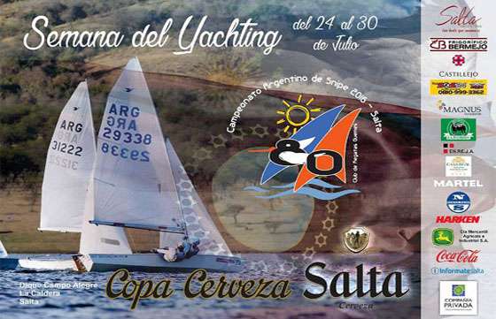 En Salta se disputará el Campeonato Argentino y el Grand Prix de veleros