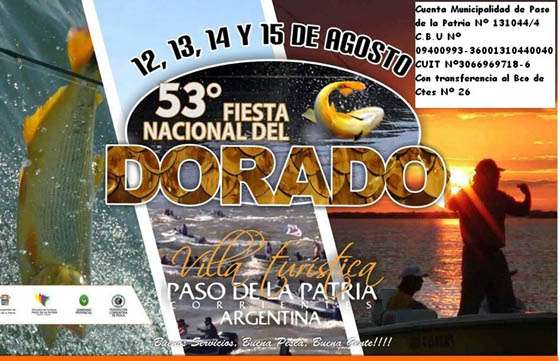 Se presentará en Salta la Fiesta Nacional de la Pesca del Dorado