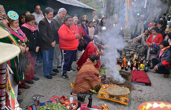 El Ministerio de Asuntos Indígenas realizó una celebración en honor a la Pachamama