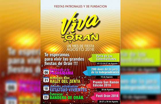 Orán presentará sus actividades para celebrar las fiestas patronales y su fundación