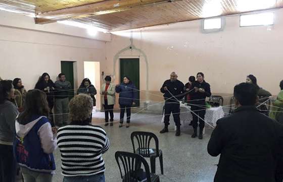 Seguridad capacitó a la red vecinal de Coronel Moldes
