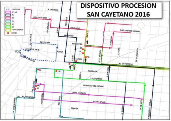 Servicio especial por festividad de San Cayetano