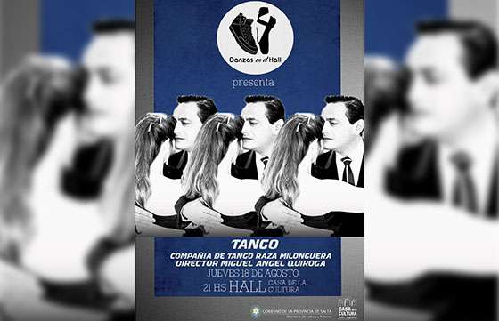 El ciclo Danzas en el Hall presenta Tango en la Casa de la Cultura