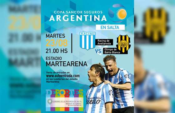 Esta noche juega Racing vs Olimpo por la Copa Argentina