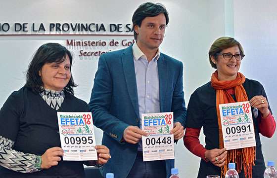 Efeta convoca a los salteños a participar en su bicicleteada solidaria