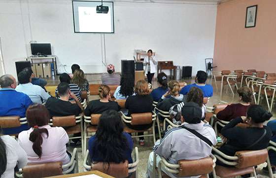 Curso de bioseguridad en el hospital Miguel Ragone