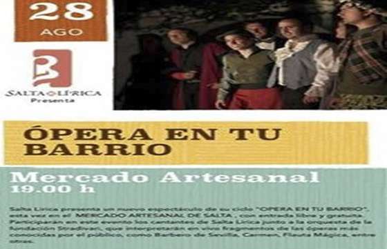 Ópera en tu barrio llega al Mercado Artesanal