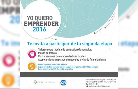 Comenzó la segunda etapa del programa Yo Quiero Emprender