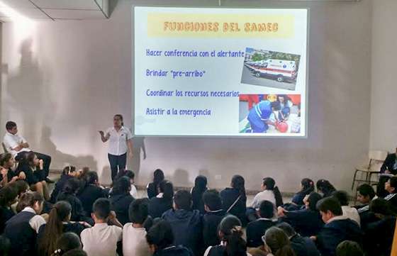 Seguridad capacitó a estudiantes de todos los niveles educativos