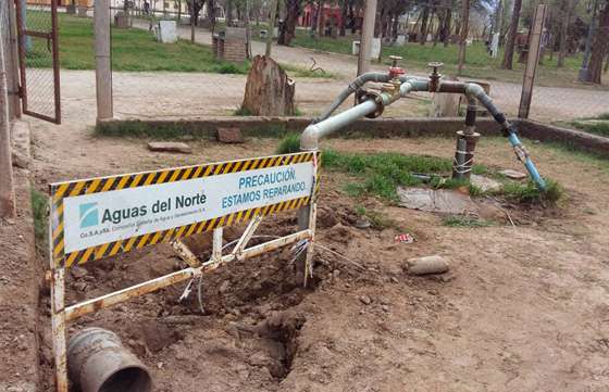 La empresa Aguas del Norte constató la normal provisión del servicio en San Carlos