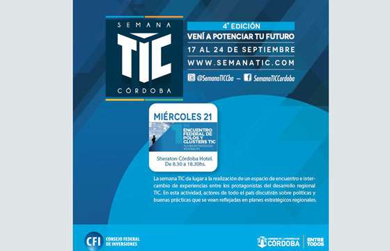 La Provincia participará en el Encuentro Federal de Polos y Clusters Tic