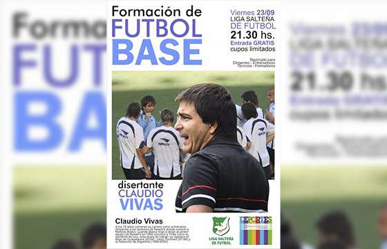 El director técnico Claudio Vivas capacitará a entrenadores en Salta