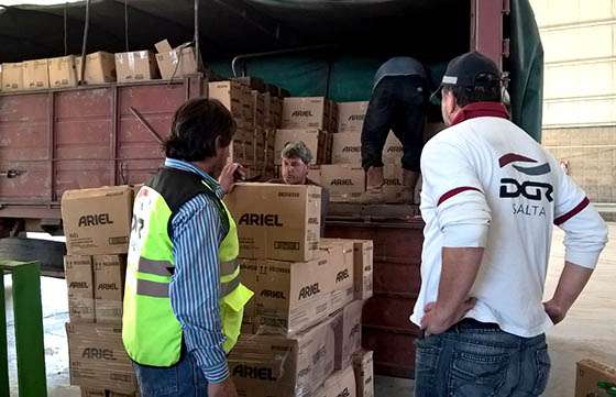 Rentas secuestró 18 mil litros de jabón líquido adulterado en Salvador Mazza
