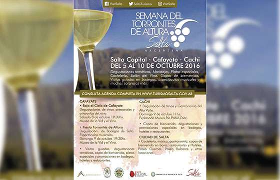 Hoy se realizará el lanzamiento de la Semana del Torrontés de Altura