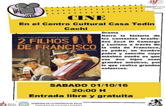 Ciclo de Cine del Mundo en el Centro Cultural Casa Tedín de Cachi