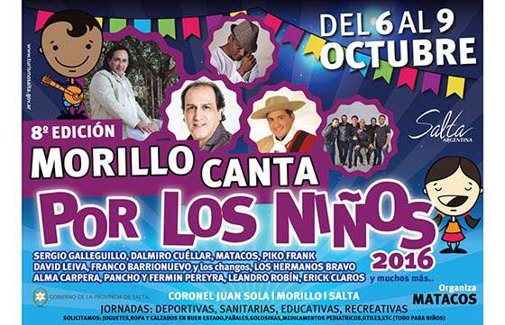 Hoy se presentará el festival “Morillo Canta por los Niños”
