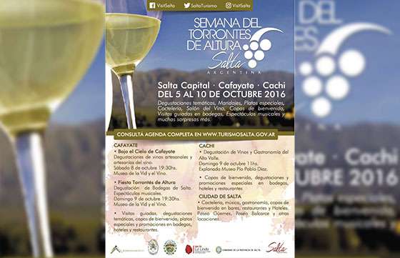 Comenzó la Semana del Torrontés de Altura en Cafayate, Cachi y ciudad de Salta
