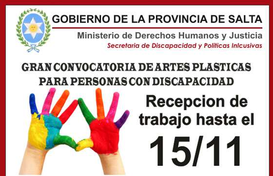 Convocatoria de arte plástica para personas con discapacidad