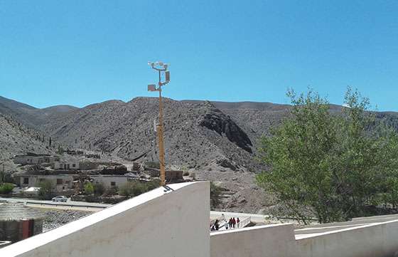 El colegio secundario de El Alfarcito recibió una estación meteorológica automática