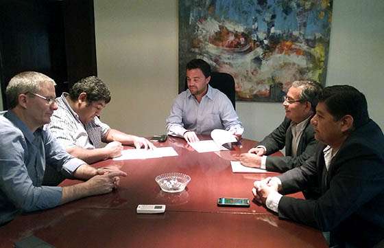 La Viña firmó un convenio para la compra de maquinaria