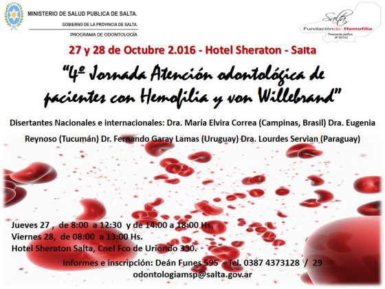 Jornada de capacitación odontológica para la atención de pacientes con Hemofilia y von Willebrand