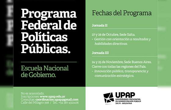 Inicia el programa federal de formación en políticas públicas