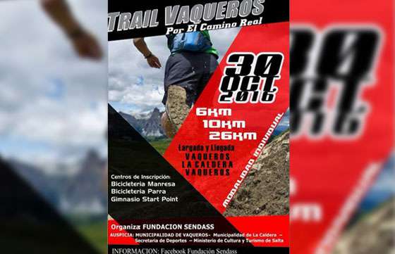 Con fines solidarios hoy se desarrollará la carrera pedestre Vaqueros Trail