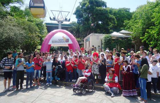 Niños y adultos participaron en una Jornada de arte por la inclusión