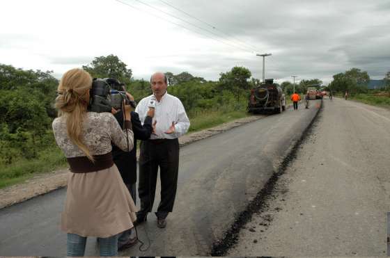 Repavimentan la ruta 11 en el municipio de Campo Santo