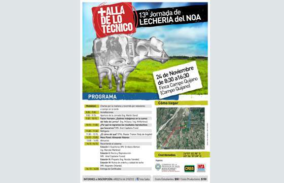 Capacitarán a productores lecheros del noroeste argentino