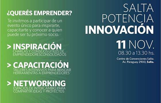 Presentarán hoy el evento Salta Potencia Innovación
