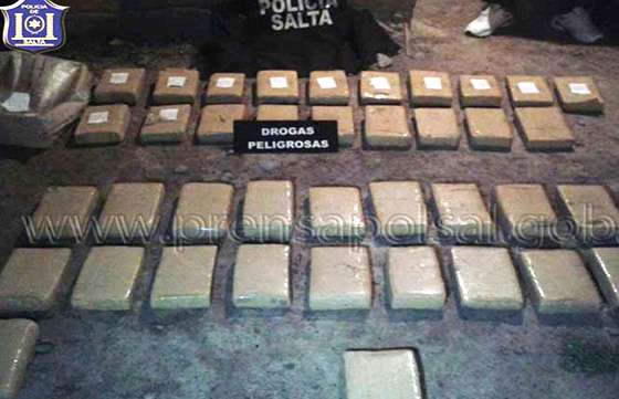 La Policía de Salta secuestró más 120 mil dosis de drogas en los últimos días