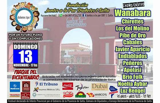Movida sobre diabetes en el Parque del Bicentenario