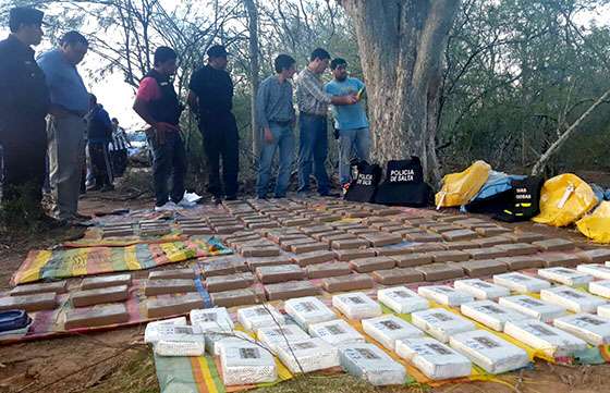 Más de 180 kilos de cocaína secuestró la Policía en Los Rosales