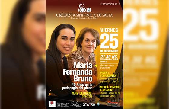 Concierto de la Sinfónica junto a María Fernanda Bruno