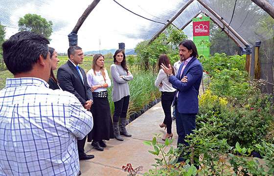 Funcionarios provinciales recorrieron el vivero del Parque del Bicentenario