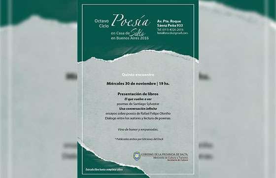 Quinto Encuentro en el 8º Ciclo de Poesía y Música de Salta en Buenos Aires