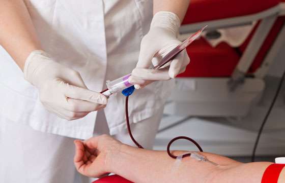 Colecta de sangre en el hospital Papa Francisco