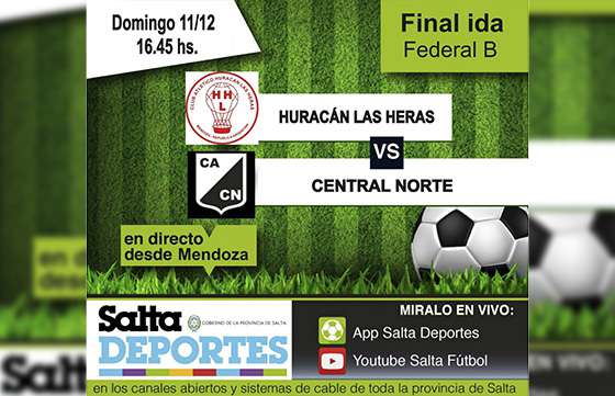 Salta Fútbol televisará hoy la final de Central Norte desde Mendoza