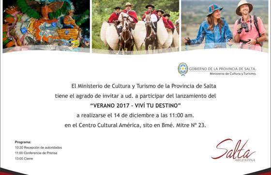 Realizarán el lanzamiento del Calendario de Verano 2017