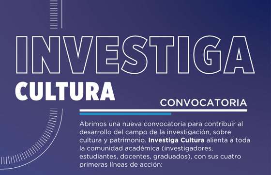 Está abierta la convocatoria Investiga Cultura