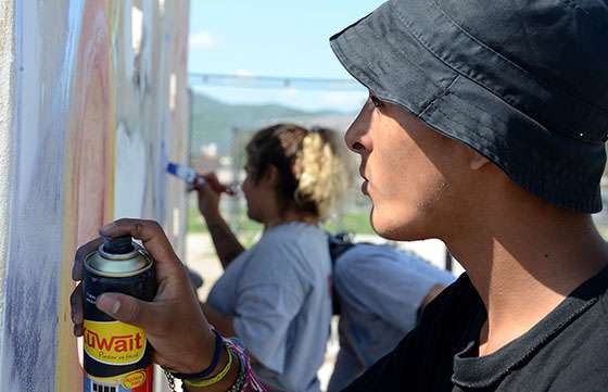 El Parque de la Familia propuso actividades de arte y deporte