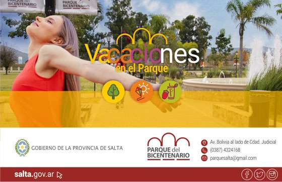 Variadas actividades de verano en el Parque del Bicentenario