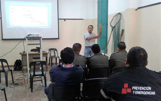Efectivos de las fuerzas de seguridad fueron capacitados en rescate de fauna