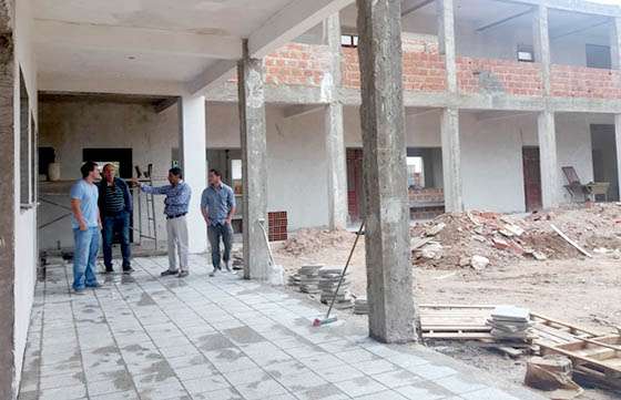 Inspeccionaron la obra integral en la escuela técnica de General Mosconi