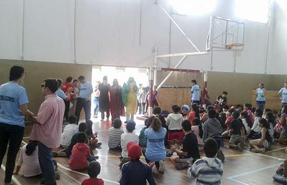 Los Reyes Magos pasaron por la colonia de la Secretaría de Deportes