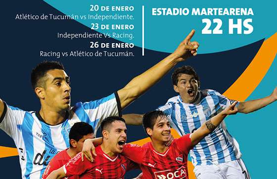 Fútbol de verano en Salta con Independiente, Racing y Atlético Tucumán
